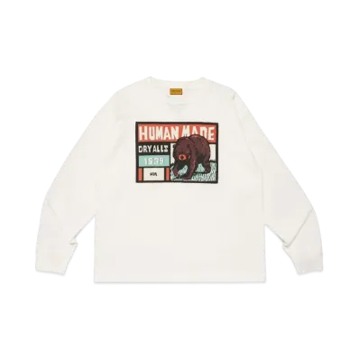 HUMAN MADE Graphic L/S T-Shirt "White"