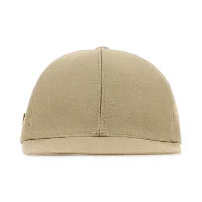 PRADA Linen Baseball Cap "Beige/Tan"