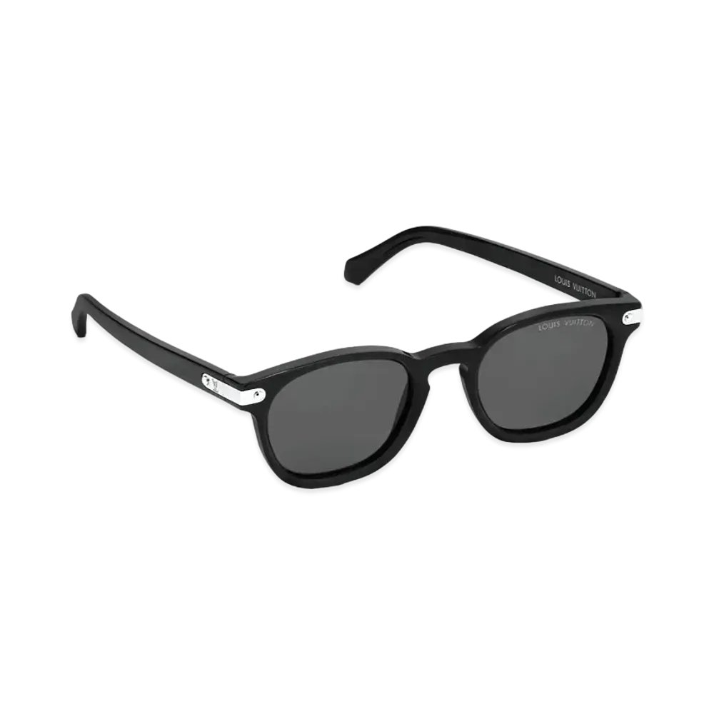 LV Signature Square Round Sunglasses "Noir"