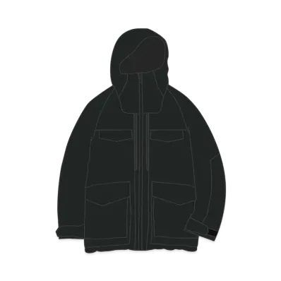 Uniqlo White Mountaineering Hybrid Down Oversize Parka "Black"