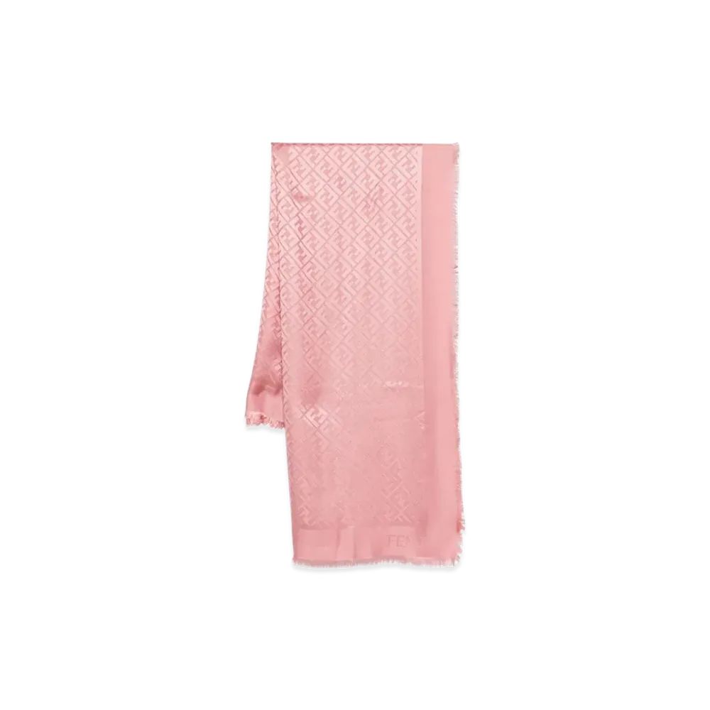 FENDI Women's Silk And Wool Shawl "Pink"