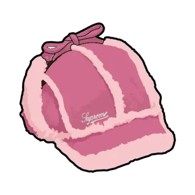 Supreme Shearling Lined Earflap Cap "Pink"