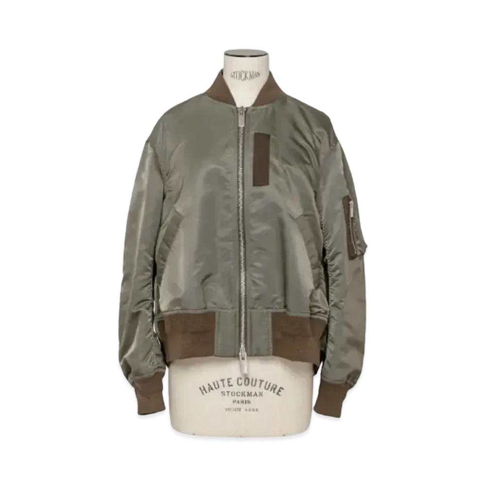 sacai Nylon Twill Blouson "Taupe"