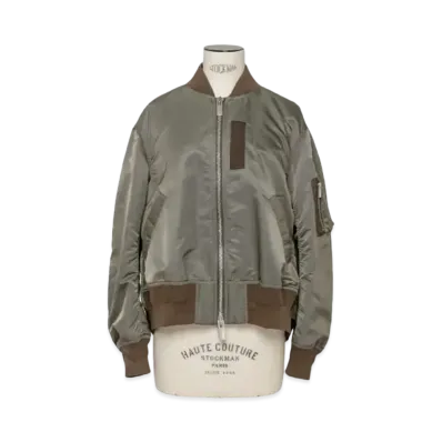 sacai Nylon Twill Blouson "Taupe"