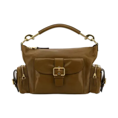 Chloe Women's Leather Camera Bag Handbag "Dark Khaki"
