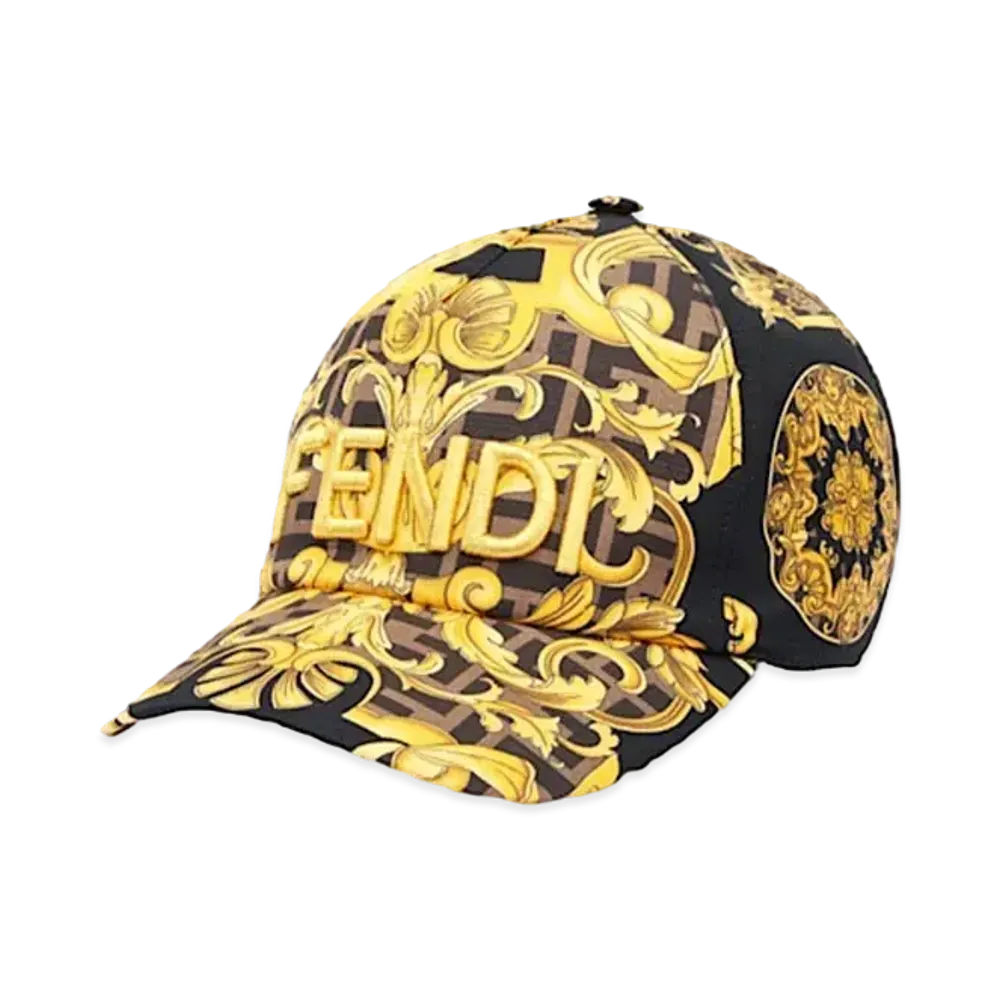 FENDI x Versace Fendace Multicolor Silk Baseball Cap "Multicolor"