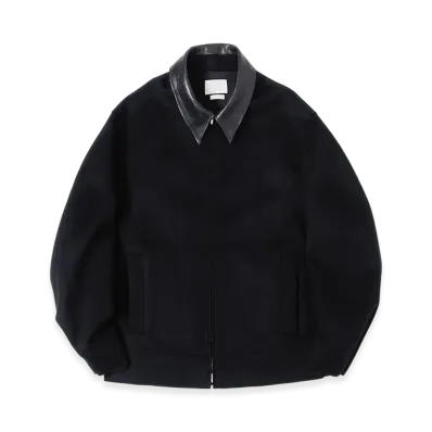 YOKE Cashmere Cut-Off Drizzler Jacket "Black"