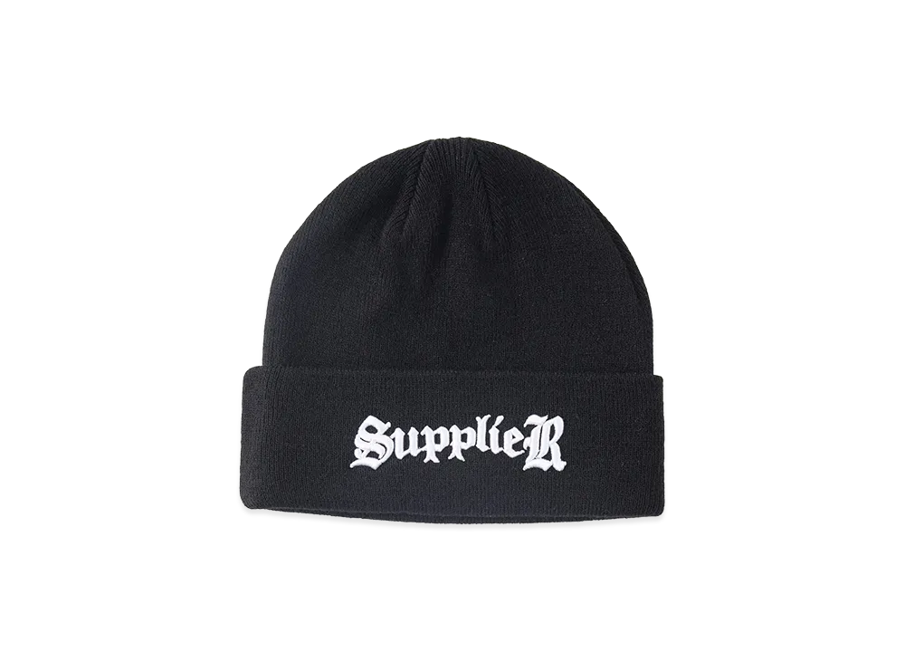 SUPPLIER Signature Logo Beanie "Black"