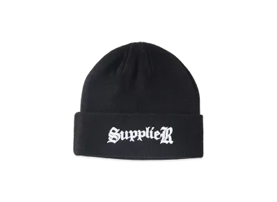 SUPPLIER Signature Logo Beanie "Black"