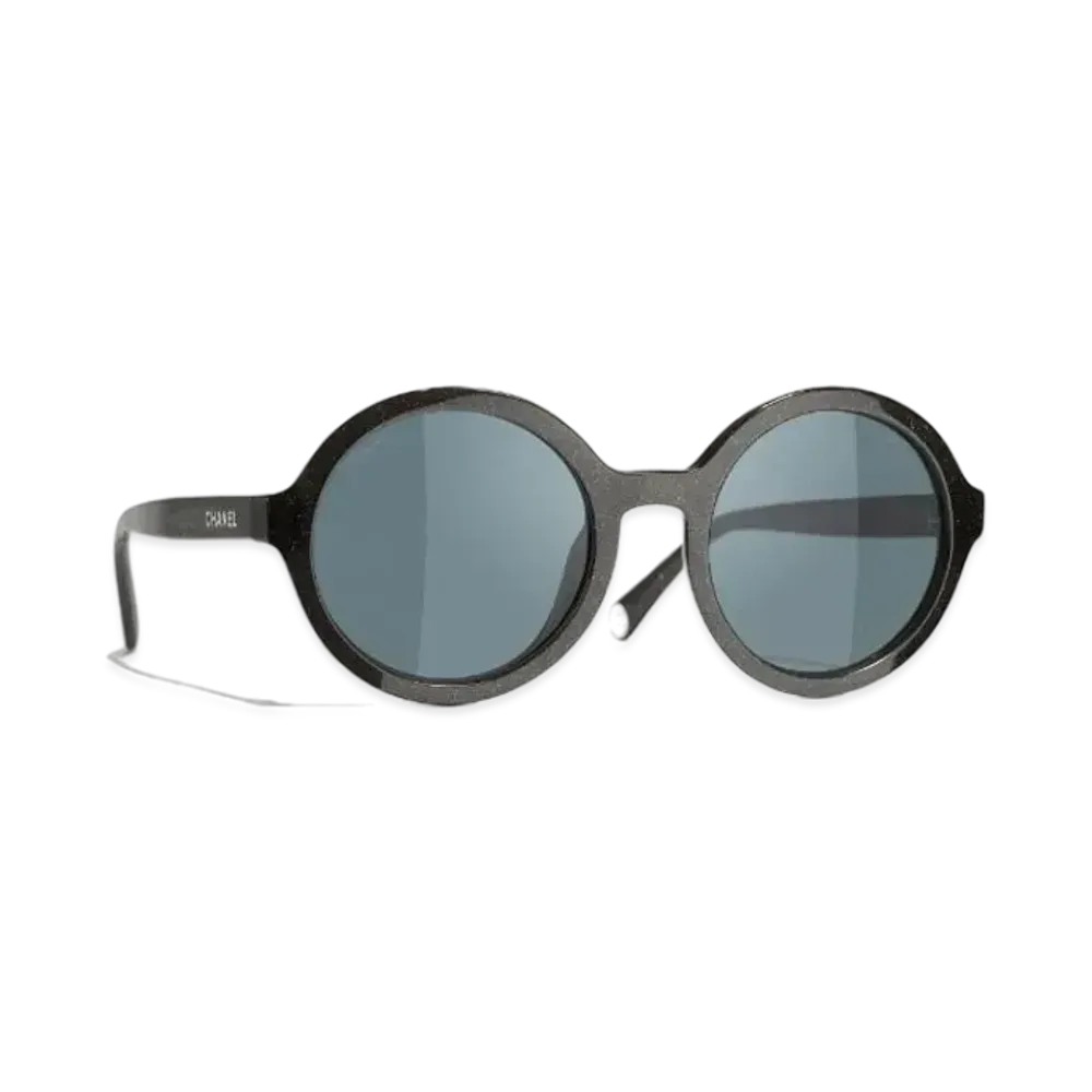 CHANEL Round Sunglasses "Blue"