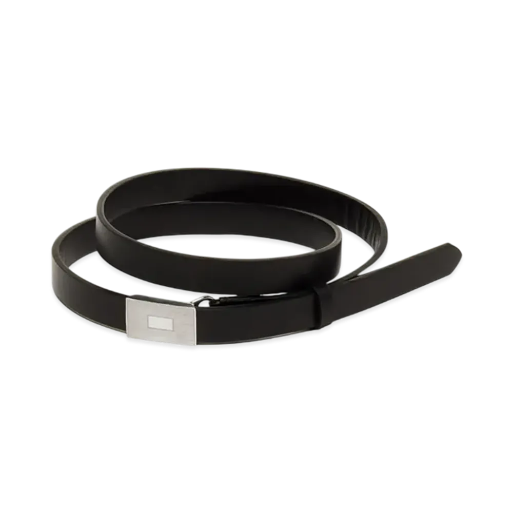AURALEE Slide Buckle Belt "Black"