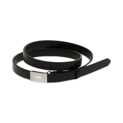AURALEE Slide Buckle Belt "Black"