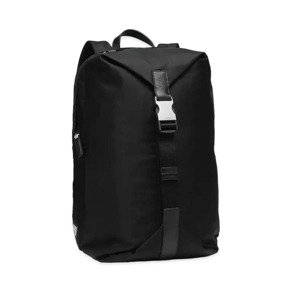 PRADA Re Nylon Triangle Logo Backpack "Black"