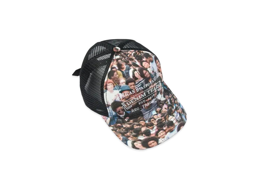 DENIM TEARS Harlem Festival ADG Stamp Cap "Multi"