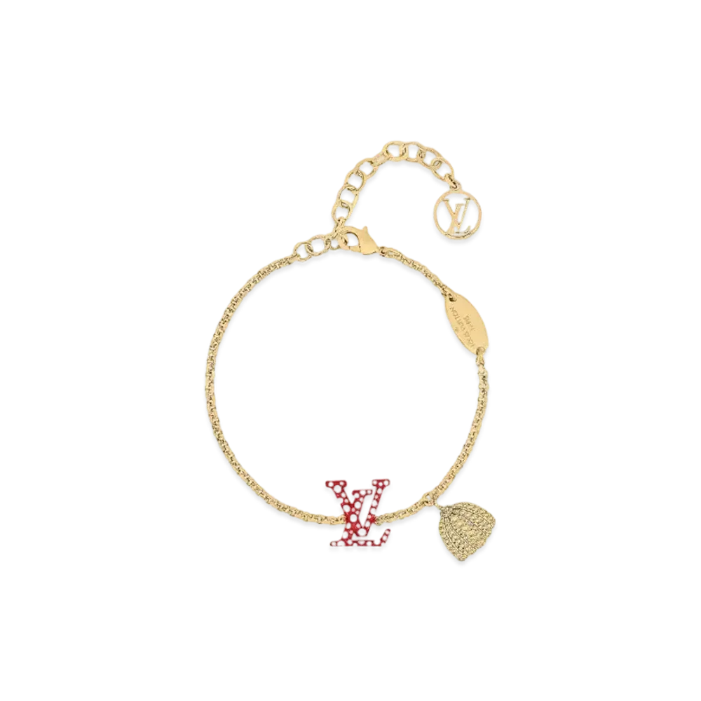Louis Vuitton x Yayoi Kusama LV Iconic Infinity Dots Bracelet "Rouge/Blanc"