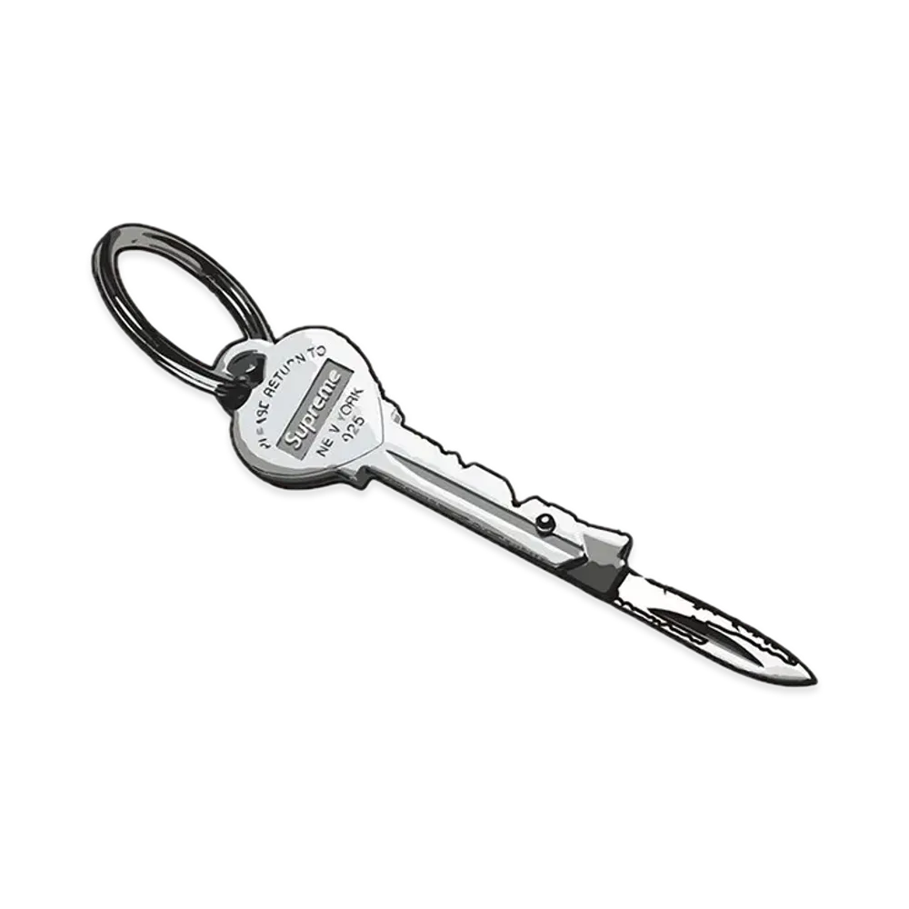 Supreme x Tiffany & Co. Return to Tiffany Heart Knife KeyRing "Silver"