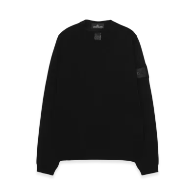Stone Island Shadow Project 5142H Mercerized Cotton Crewneck Knit - 22SS "Black"