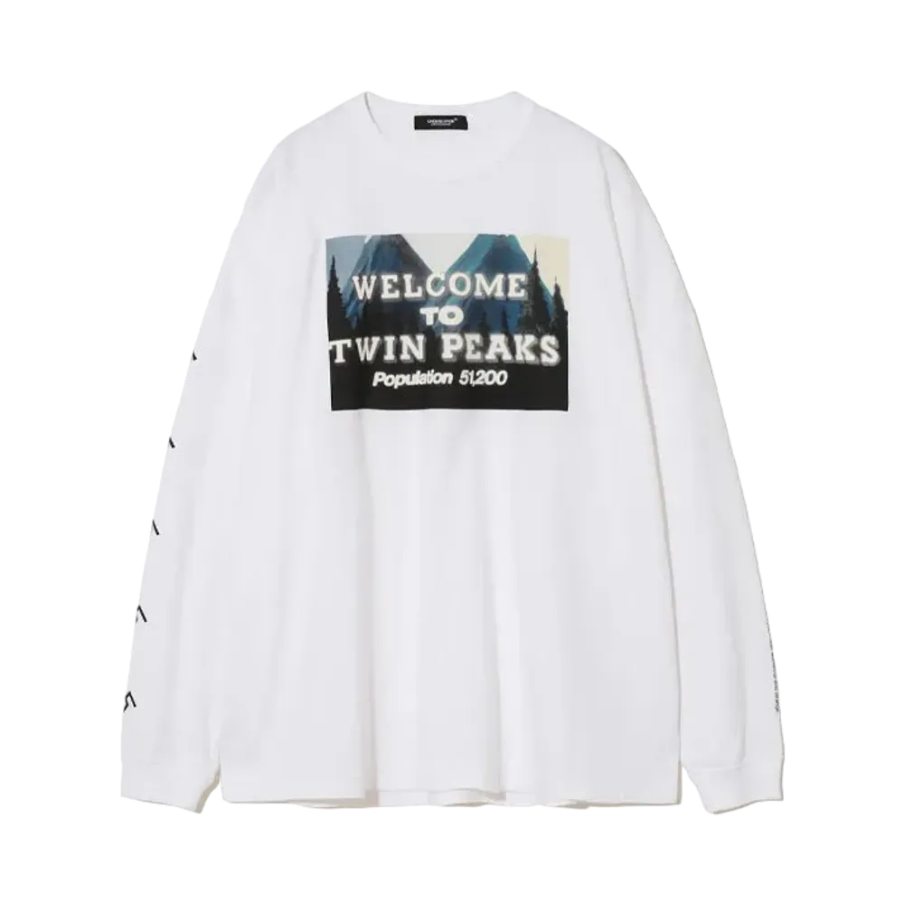 UNDERCOVER Twin Peaks Cotton Long Sleeve T-Shirt "White"