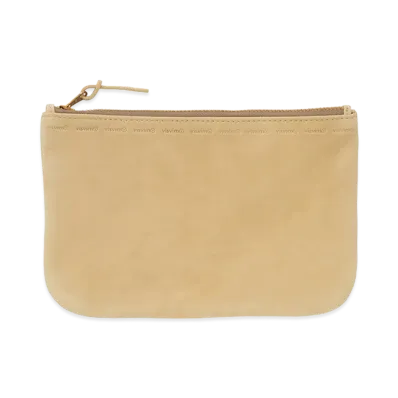 visvim Leather Travel Pouch "Beige"