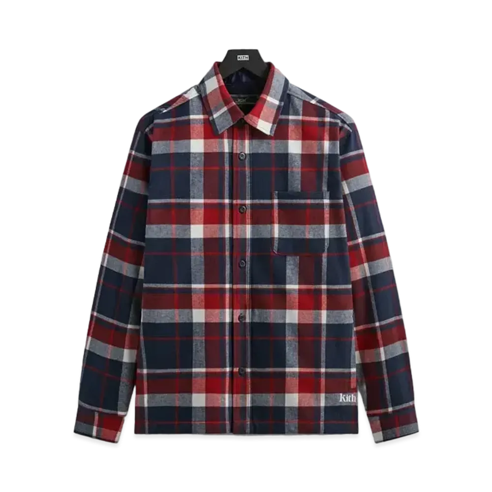 Kith Brushed Flannel Ginza Shirt "Nocturnal"