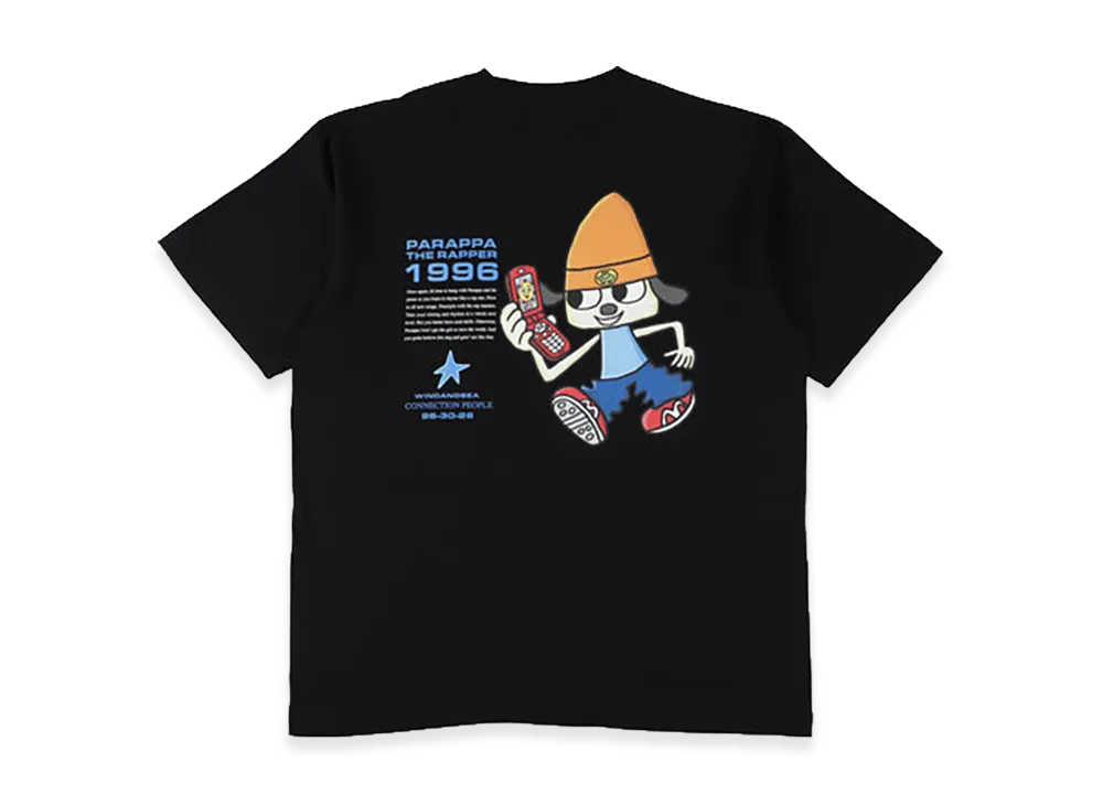 WIND AND SEA x Parappa The Rapper Parappa Mobile Phone Tee "Black"