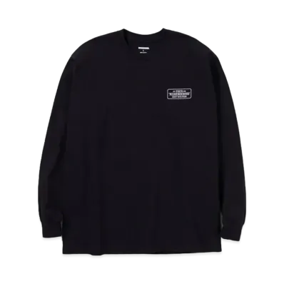 NEIGHBORHOOD BAR & SHIELD / C-TEE . LS "Black"