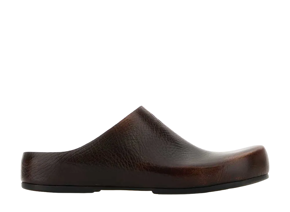 MIU MIU Women's Leather Mules "Palisander"