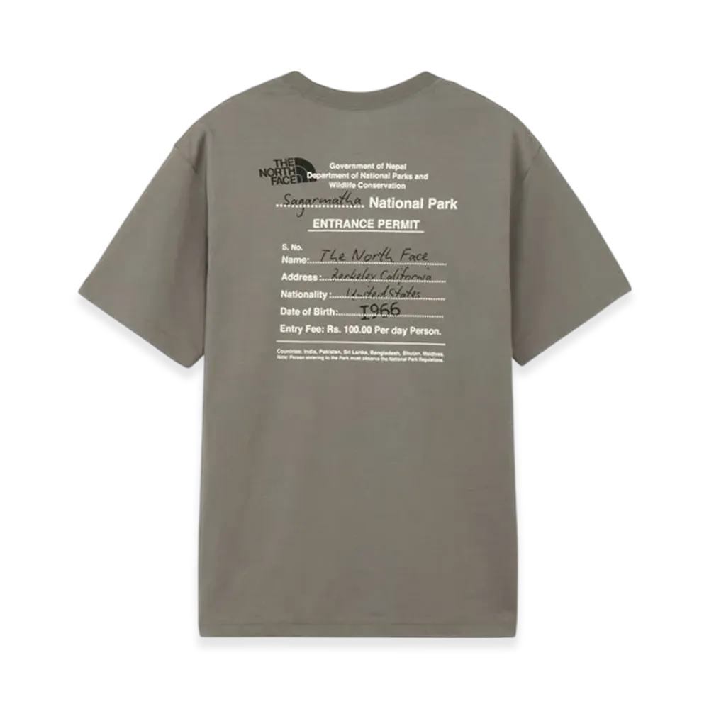 The North Face Short Sleeve Entrance Permission Tee "Smoked Pearl"