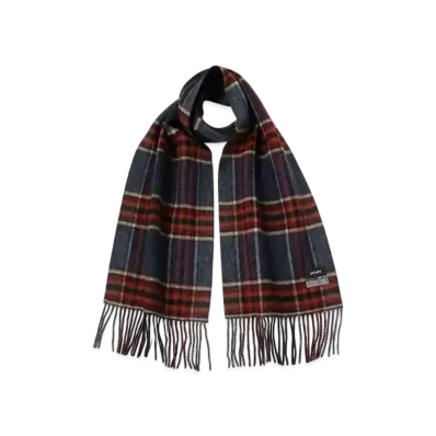 BEAMS Gradation Check Scarf "Blue"