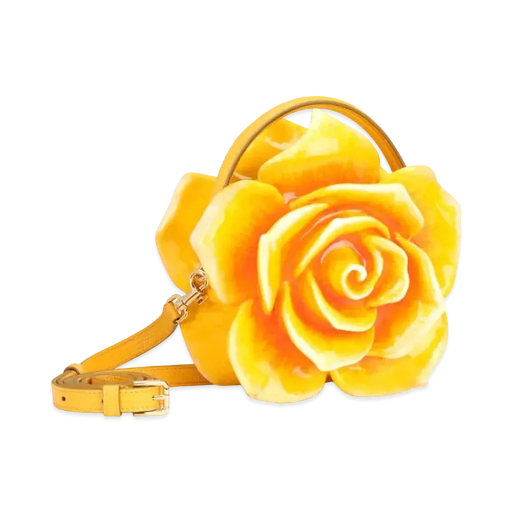 Dolce&Gabbana Dolce Box Bag Paint Resin Rose "Yellow"
