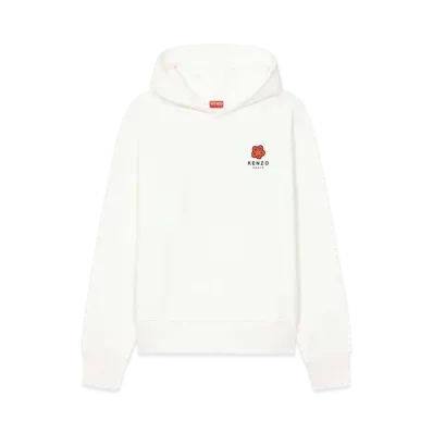 KENZO "BOKE FLOWER" OVERSIZE HOODIE MENS "Off White"