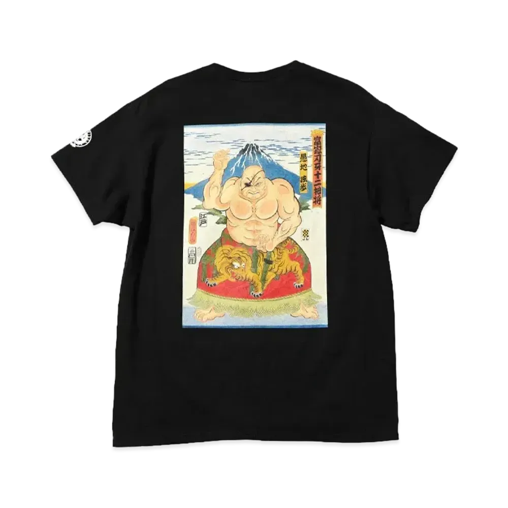 HOME GAME x グラップラー刃牙 x PANCRASE x THREE TIDES S/S TEE "BLACK"