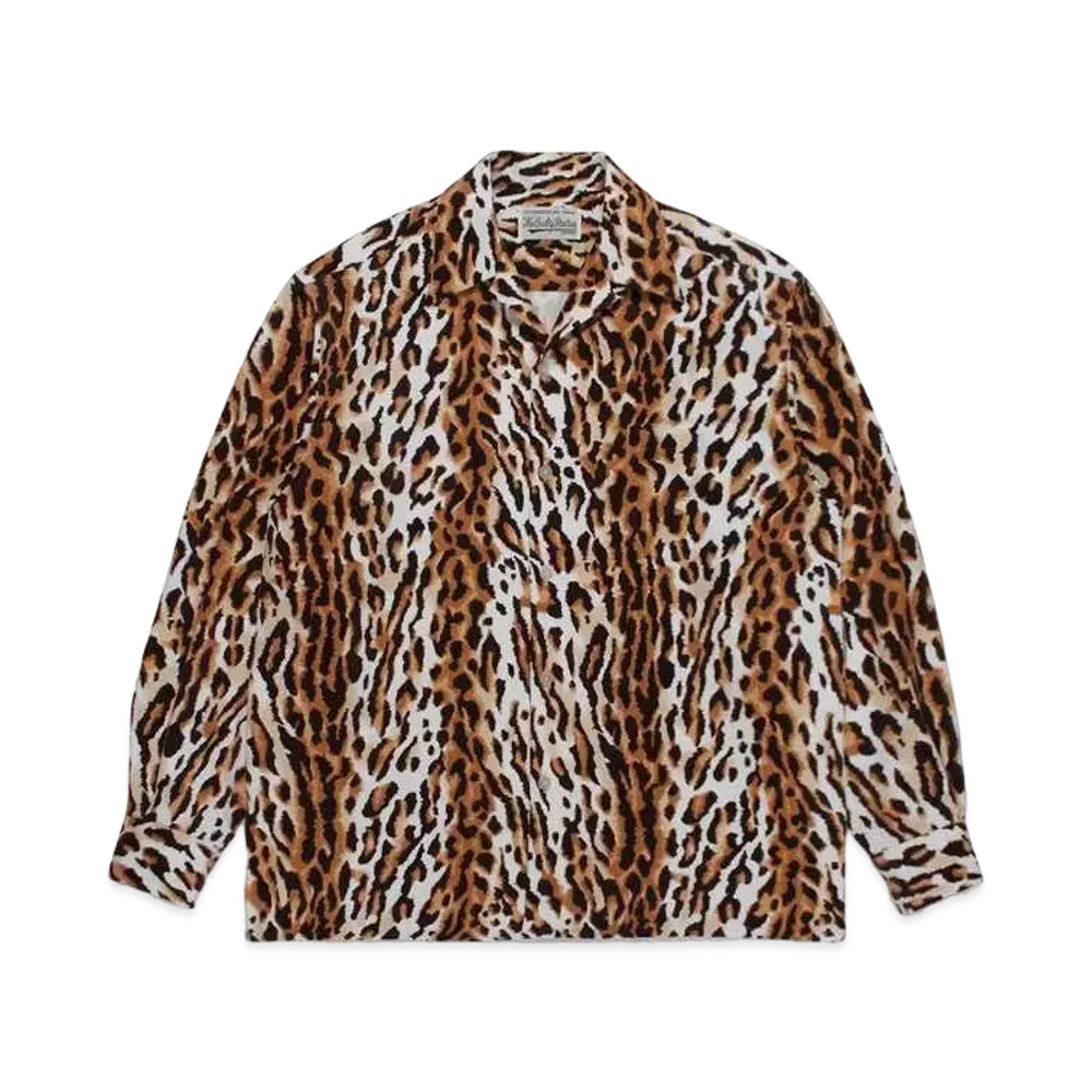 WACKO MARIA Corduroy Open Collar Shirt "White"
