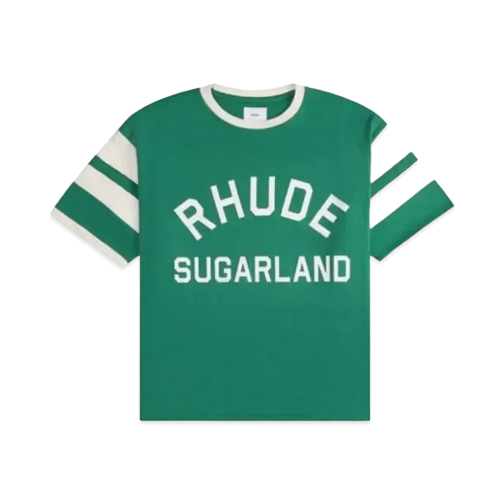 RHUDE Sugarland Ringer Tee "Green"