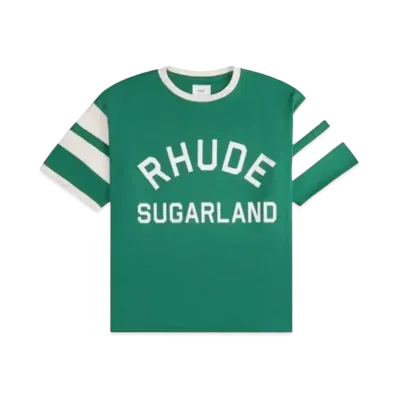 RHUDE Sugarland Ringer Tee "Green"