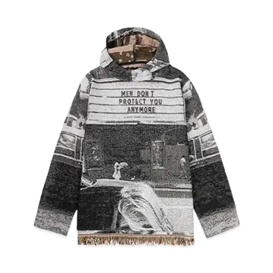 A GOOD BAD INFLUENCE JACQUARD HOODIE "BLACK"