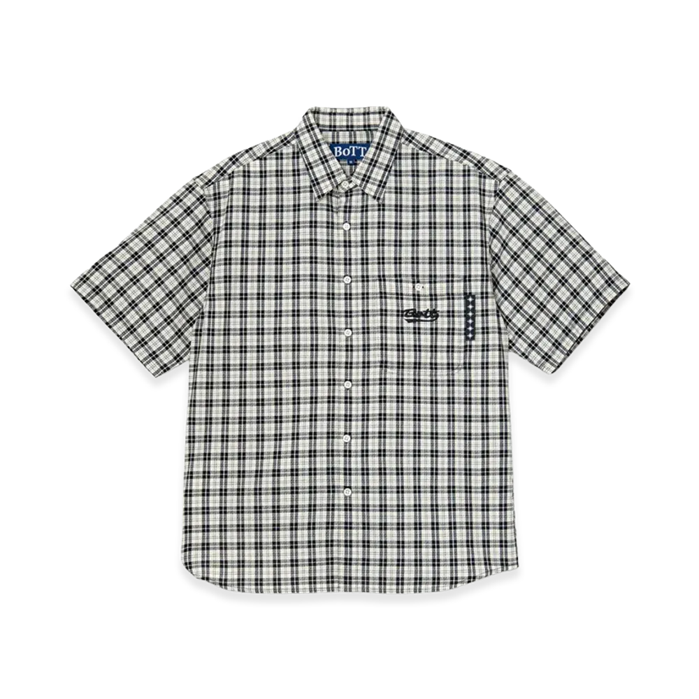 BoTT Plaid S/S Shirt "Black"