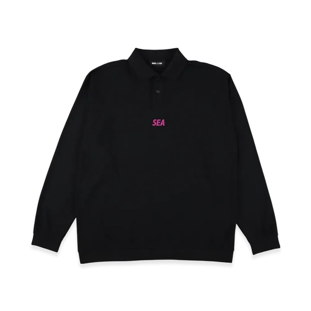 WIND AND SEA CT (Anti Seethrough) L/S Polo "BlackPink"
