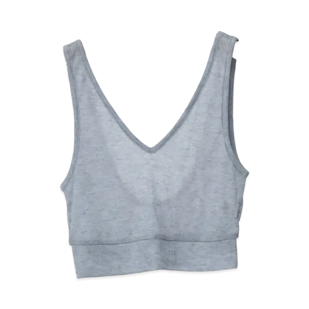Ernie Palo Sheer rib Bralette "Gray"