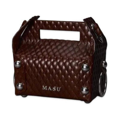 MASU Leather Cake Bag "Brown"