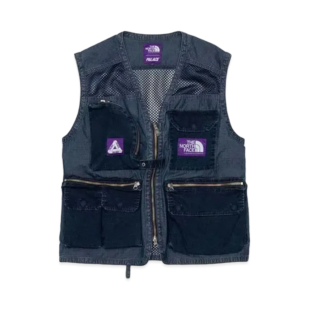 PALACE THE NORTH FACE PURPLE LABEL Indigo Ripstop Mesh Vest "Indigo"