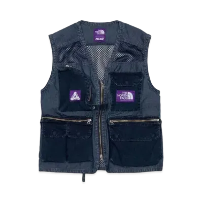 PALACE THE NORTH FACE PURPLE LABEL Indigo Ripstop Mesh Vest "Indigo"