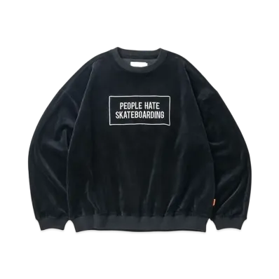 TIGHTBOOTH People Hate Skate Velour L/S "Black"
