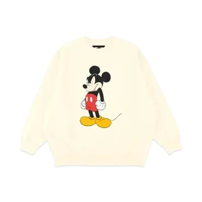 WIND AND SEA x Disney Mickey Angry Sweat Shirt "White"