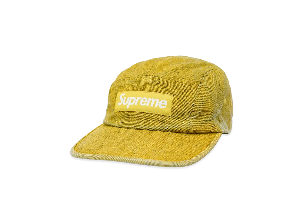 Supreme Coated Denim Camp Cap "Yellow"