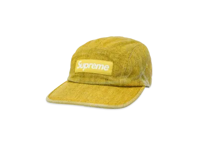 Supreme Coated Denim Camp Cap "Yellow"