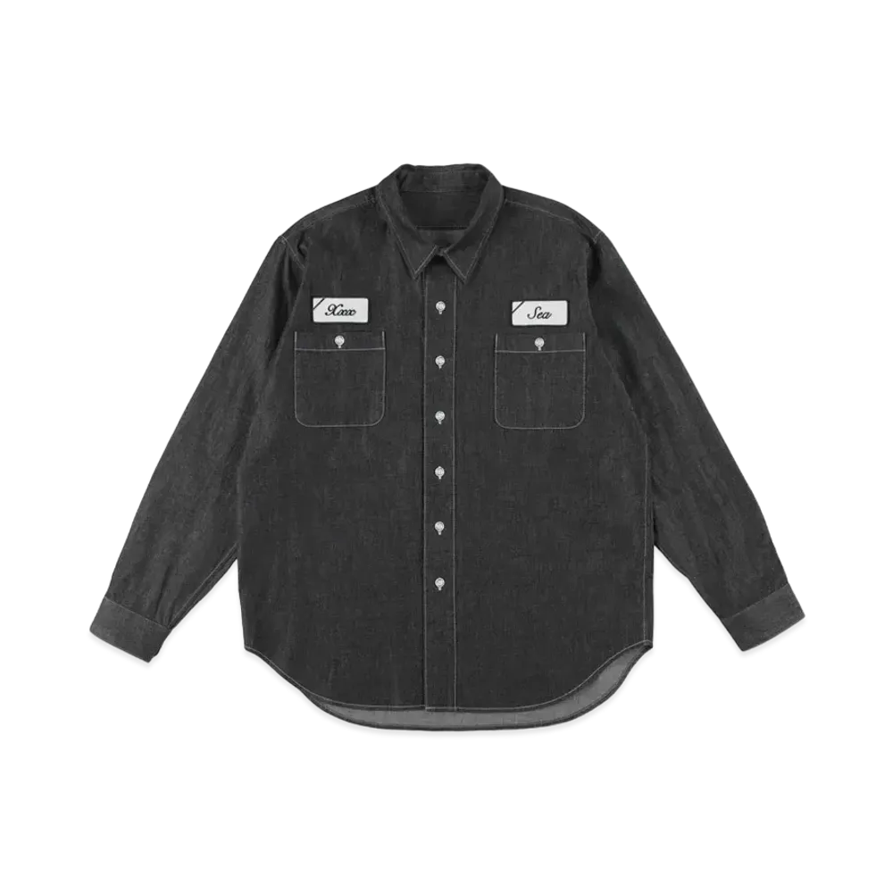 WIND AND SEA x GOD SELECTION XXX Chambray Shirt "Black"