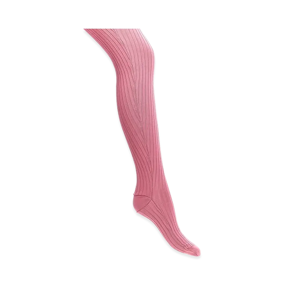 PRADA Women's Ribbed Tights "Pink"