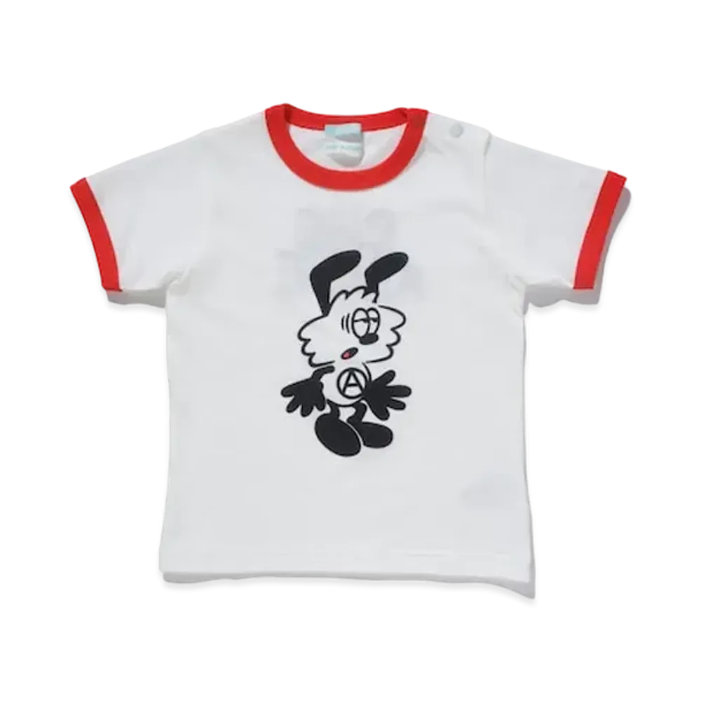 Girls Don't Cry Vick Ringer Baby Tee "White/Red" / VERDY