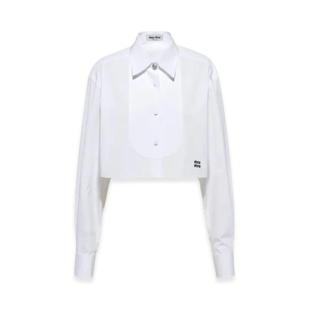 MIU MIU Women's Poplin Shirt "White"